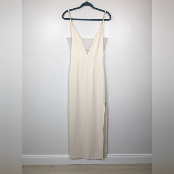 Grace MMXIII Brian Maxi Dress Ecru White Bridal Wedding Formal Lace Size 0 FLAW - Picture 10 of 16